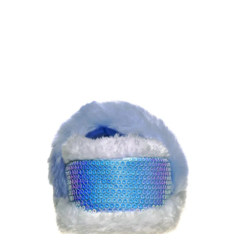 JOSMO KIDS Toddler Girls' Frozen Character-Inspired House Shoes Slippers - Elsa and Anna Plush, Lightweight, Warm, Soft Aline Design, Blue/Purple (Sizes 5-12), Character-Inspired Slippers