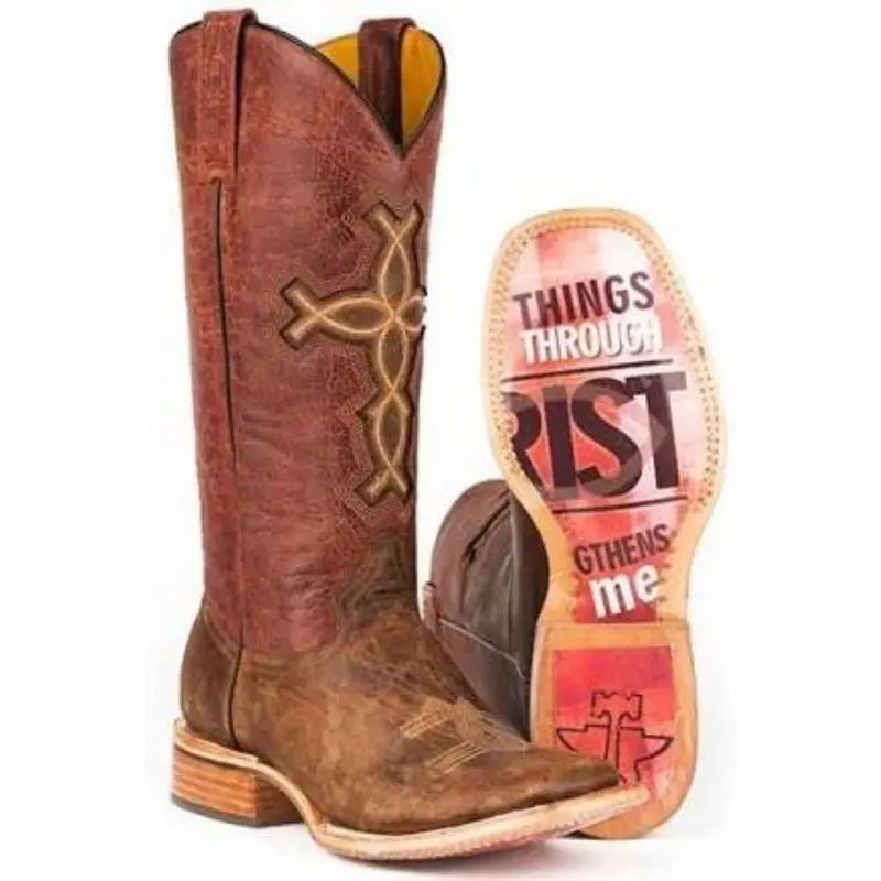 Women's Tin Haul I Believe Boots With 4:13 Sole Handcrafted Brown