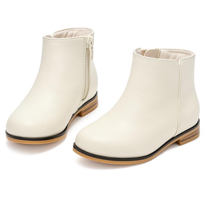 Girls Boots Kids Ankle Boots Side Zipper Booties Fashion Short Suede Low Heels