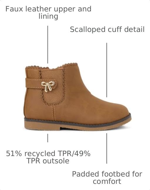 Gymboree girls And Toddler Faux Leather Ankle Booties