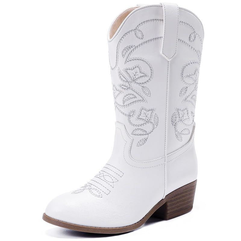 LAURMOSA Cowgirl Boots for Girls Western Cowboy Boots Horse Riding for Kids