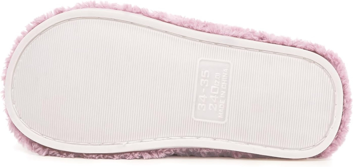Dokela Fuzzy Kids Slippers Girls Boys Cozy House Slippers