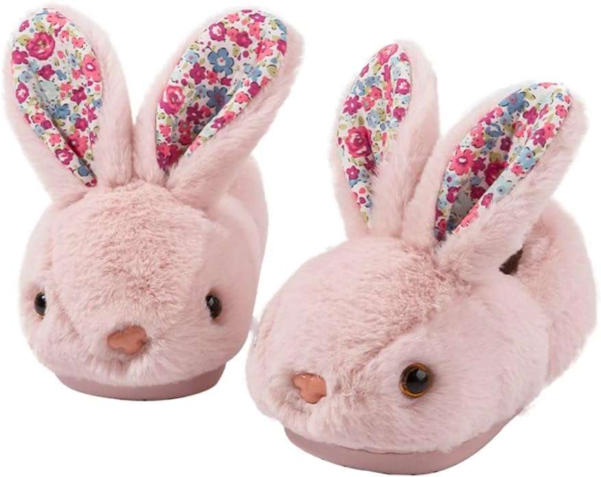 Toddler Bunny Slippers for Girls Boys Plush House Shoes Little Kid/Big Kid