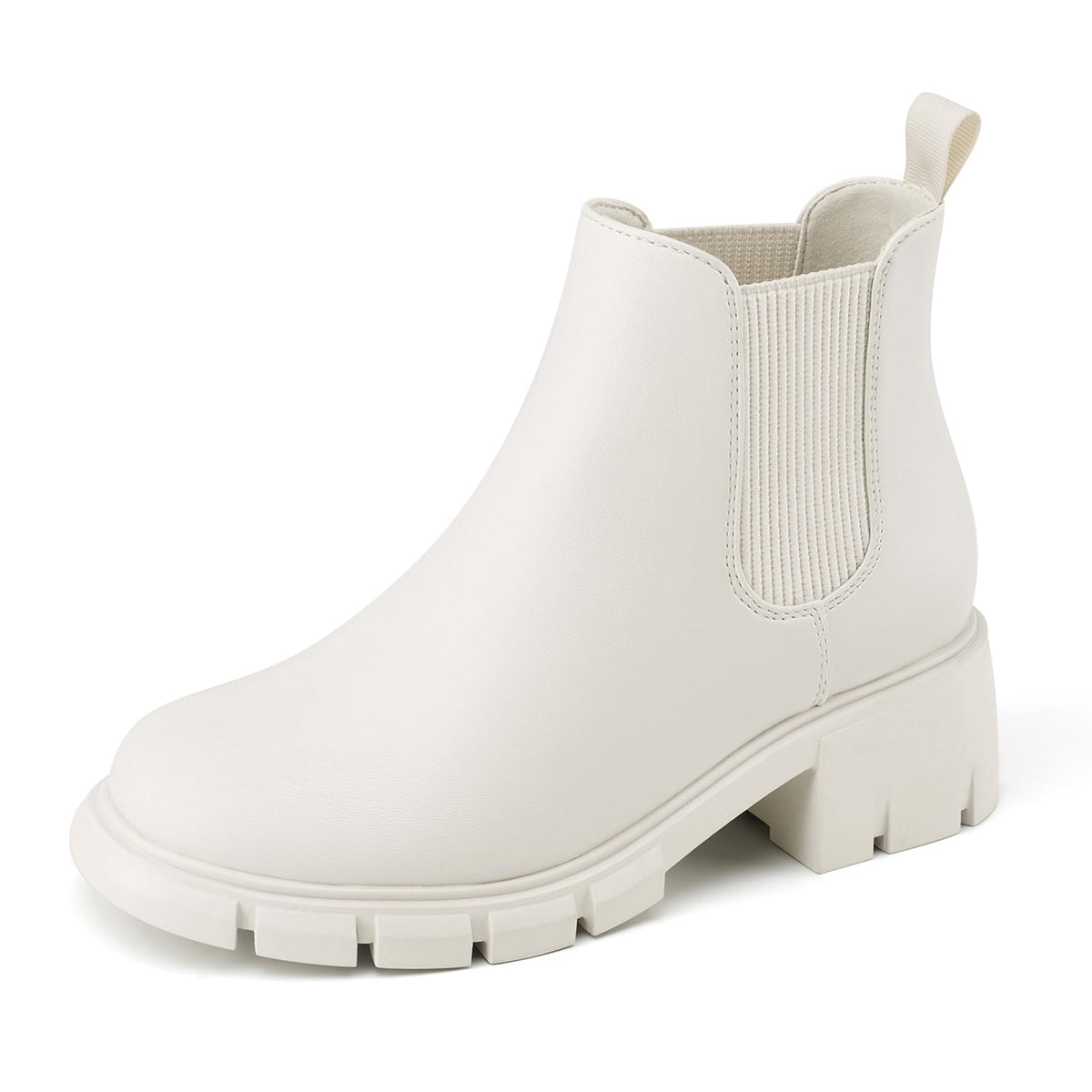 Athlefit Girls Ankle Boots Kids Chunky Chelsea Booties