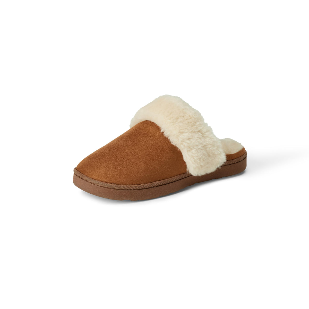 Amazon Essentials Girls' Cozy Faux Fur Trim Slippers