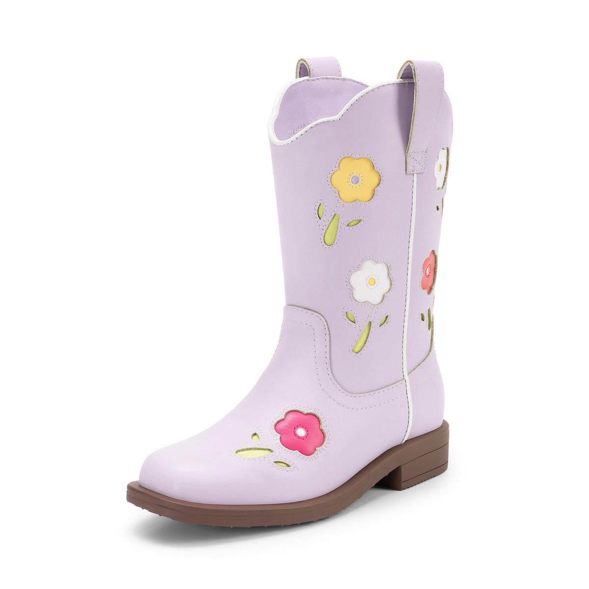 DREAM PAIRS Girls Cowboy Cowgirl Boots