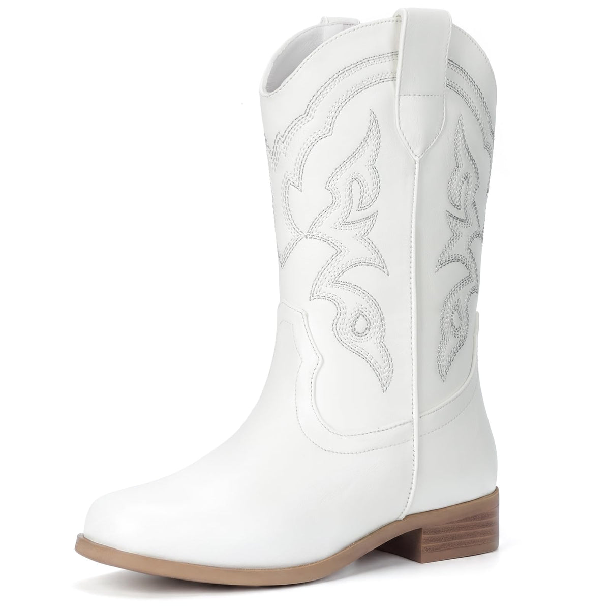 Choiran Cowboy Boots for Girls and Boys - Western Cowgirl Boots Unisex Mid Calf Riding Shoes for Toddler Little Kid/Big Kid