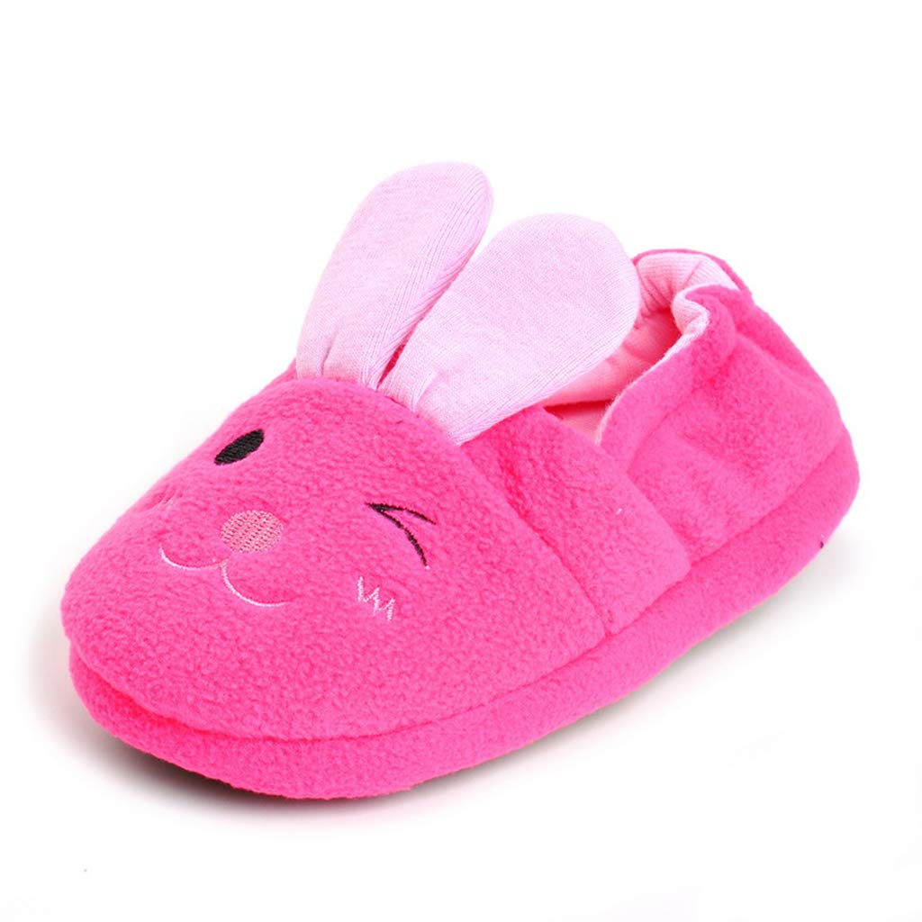 Baby Girl's Premium Soft Plush Slippers Cartoon Warm Winter House Shoes