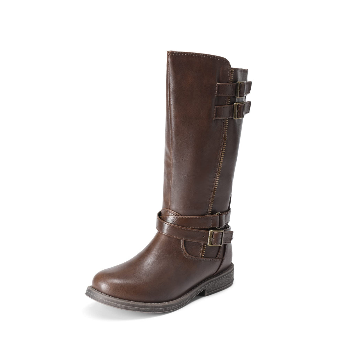 DREAM PAIRS Girls Knee High Riding Boots