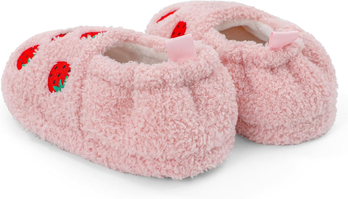 ESTAMICO Girls Boys Plush Warm Cute Slippers