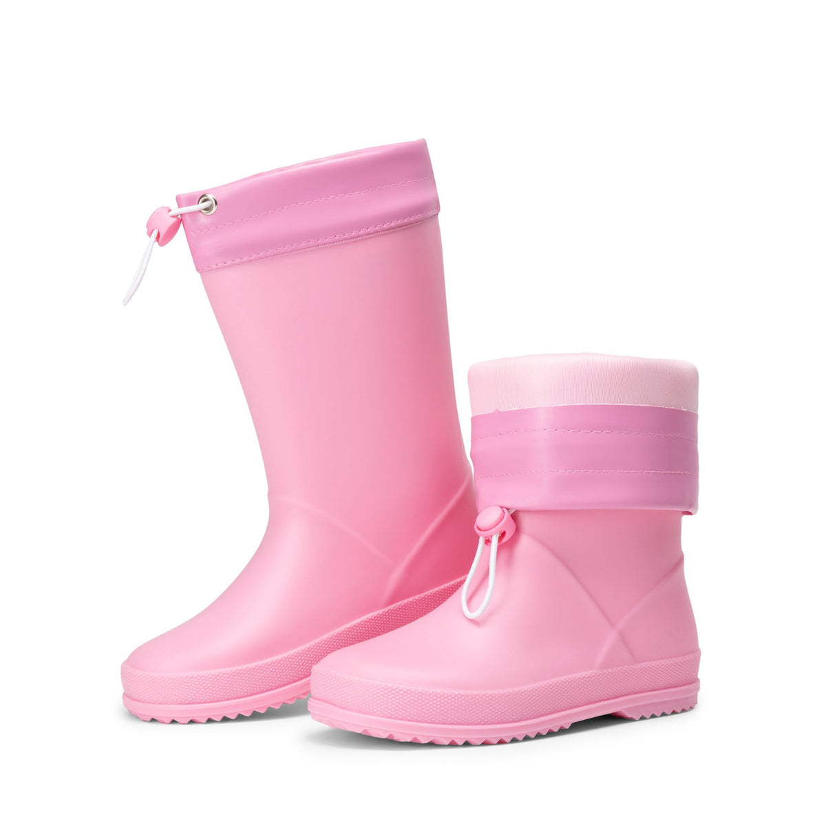 DREAM PAIRS Kids Waterproof Drawstring Rain Boots