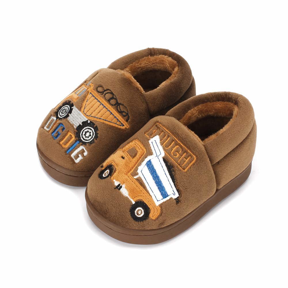 ESTAMICO Girls Boys Plush Warm Slippers