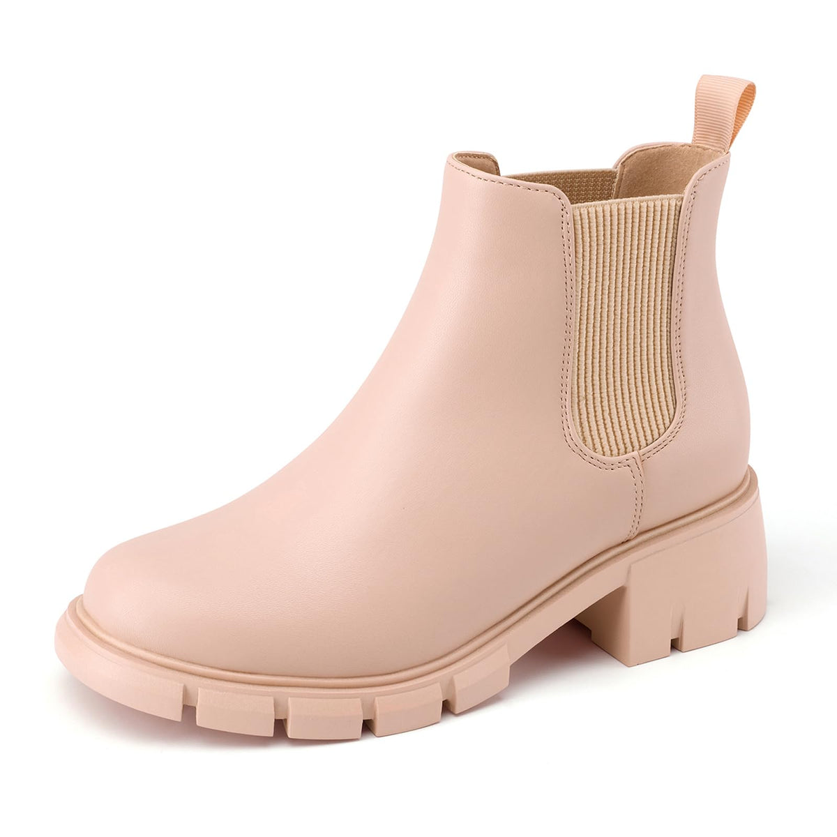 Athlefit Girls Ankle Boots Kids Chunky Chelsea Booties