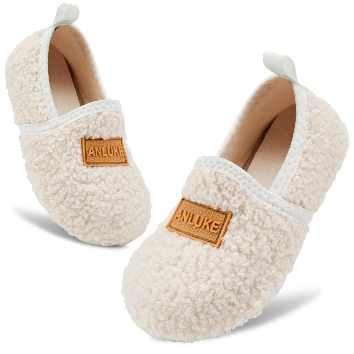 ANLUKE Kids Toddler House Slippers for Boys Girls Warm Indoor Outdoor