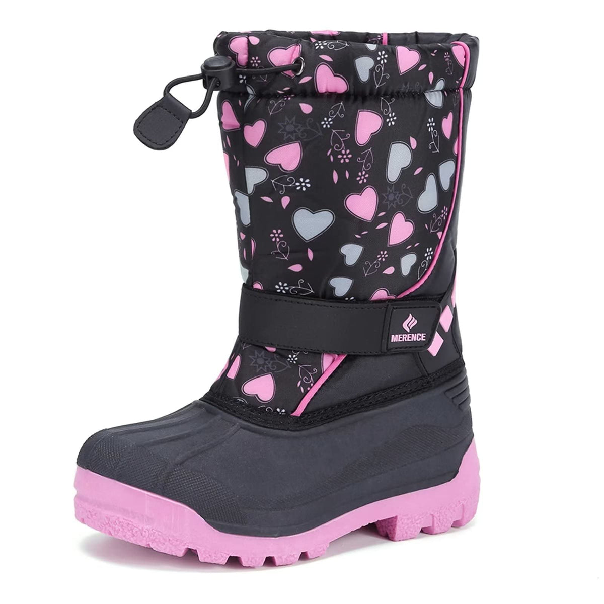 CIOR Kids Waterproof Winter Snow Boots,Warm Fur Lined