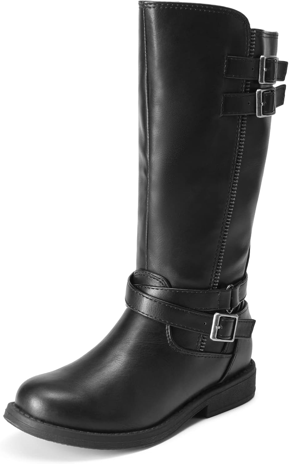 DREAM PAIRS Girls Knee High Riding Boots