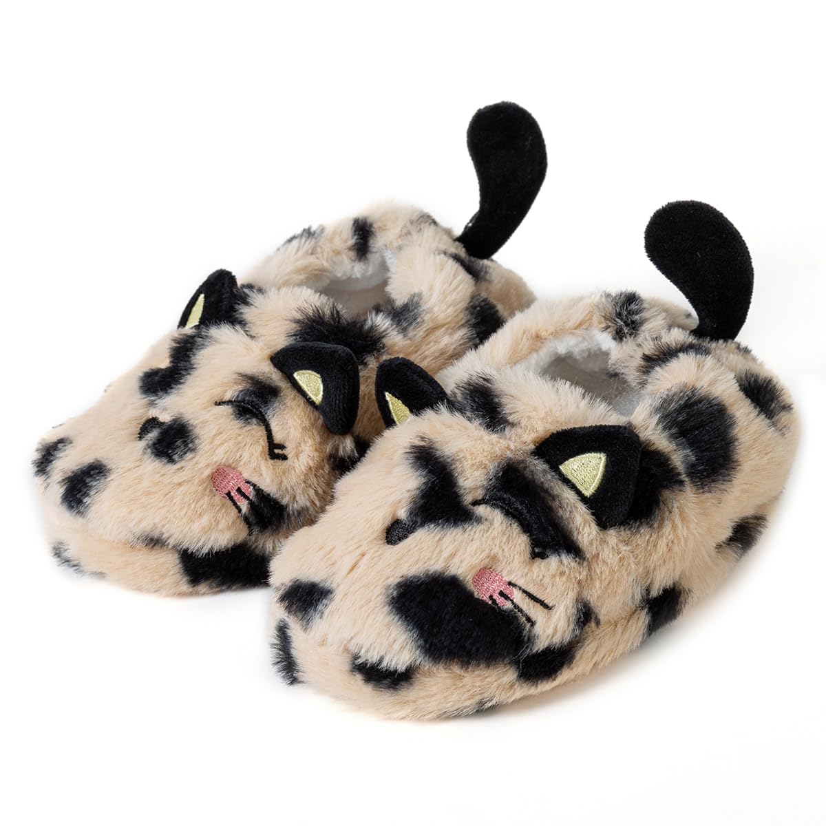 Toddler Boys Slippers Cartoon Cute Animals Plush Warm Home Shoes