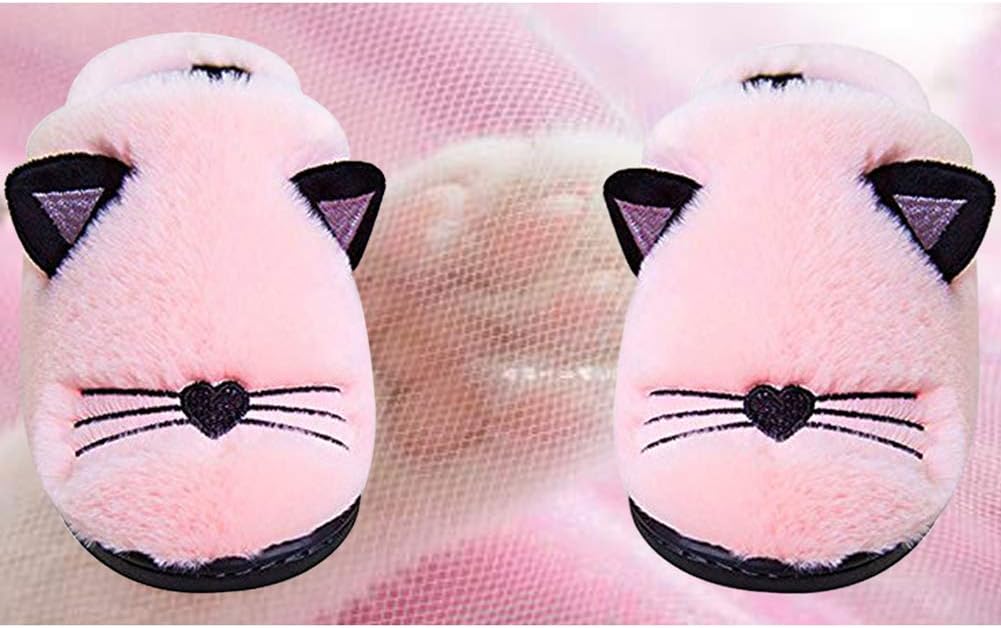 Kids Family Cute Cat Household Anti-Slip Indoor Home Slippers for Girls and Boys