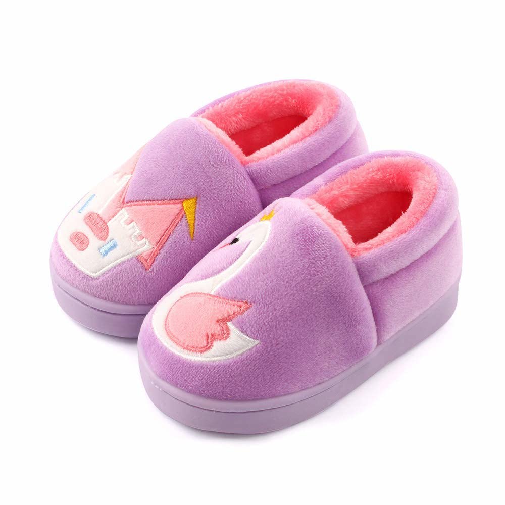 ESTAMICO Girls Boys Plush Warm Slippers