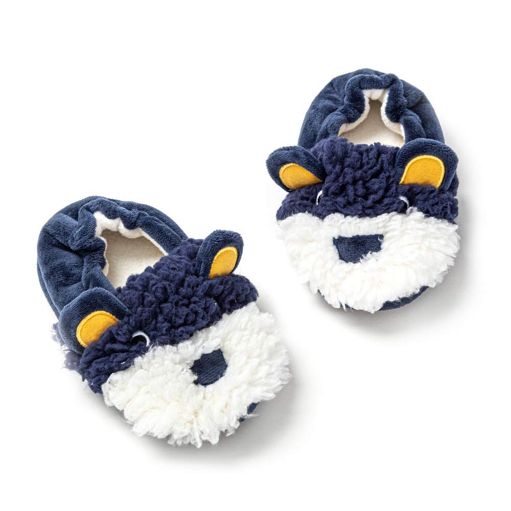 Toddler Boys Slippers Cartoon Cute Animals Plush Warm Home Shoes