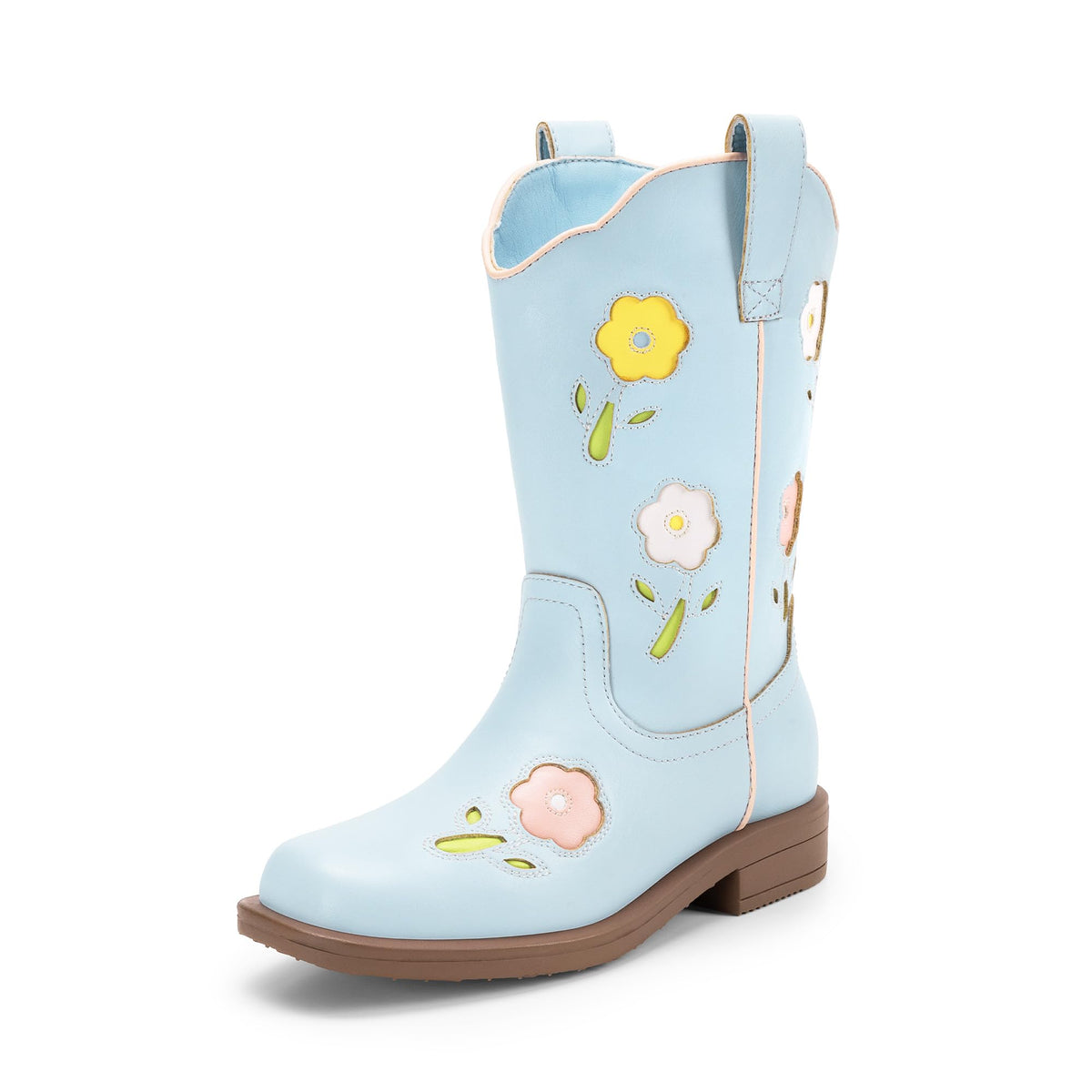 DREAM PAIRS Girls Cowboy Cowgirl Boots