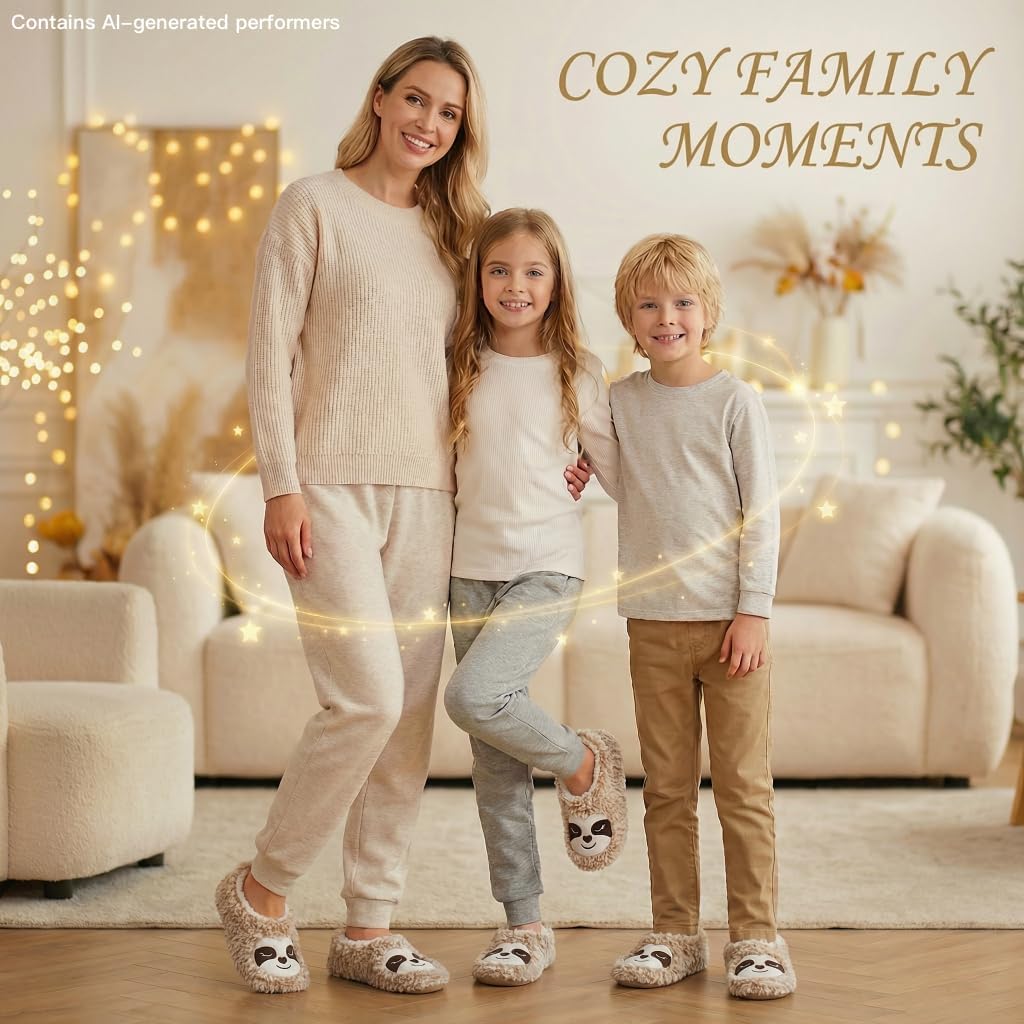 cosyone1997 Cute Animal Slippers for Kids and Women