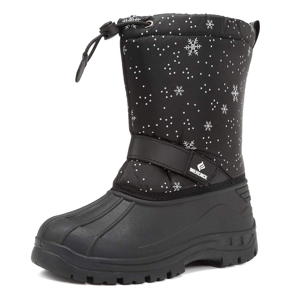 CIOR Kids Waterproof Winter Snow Boots,Warm Fur Lined