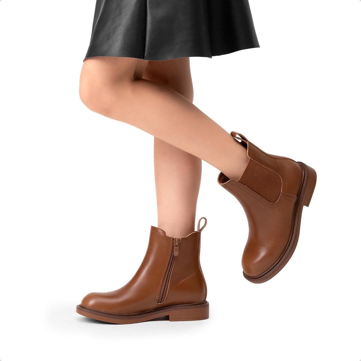 DREAM PAIRS Girls Chelsea Ankel Boots
