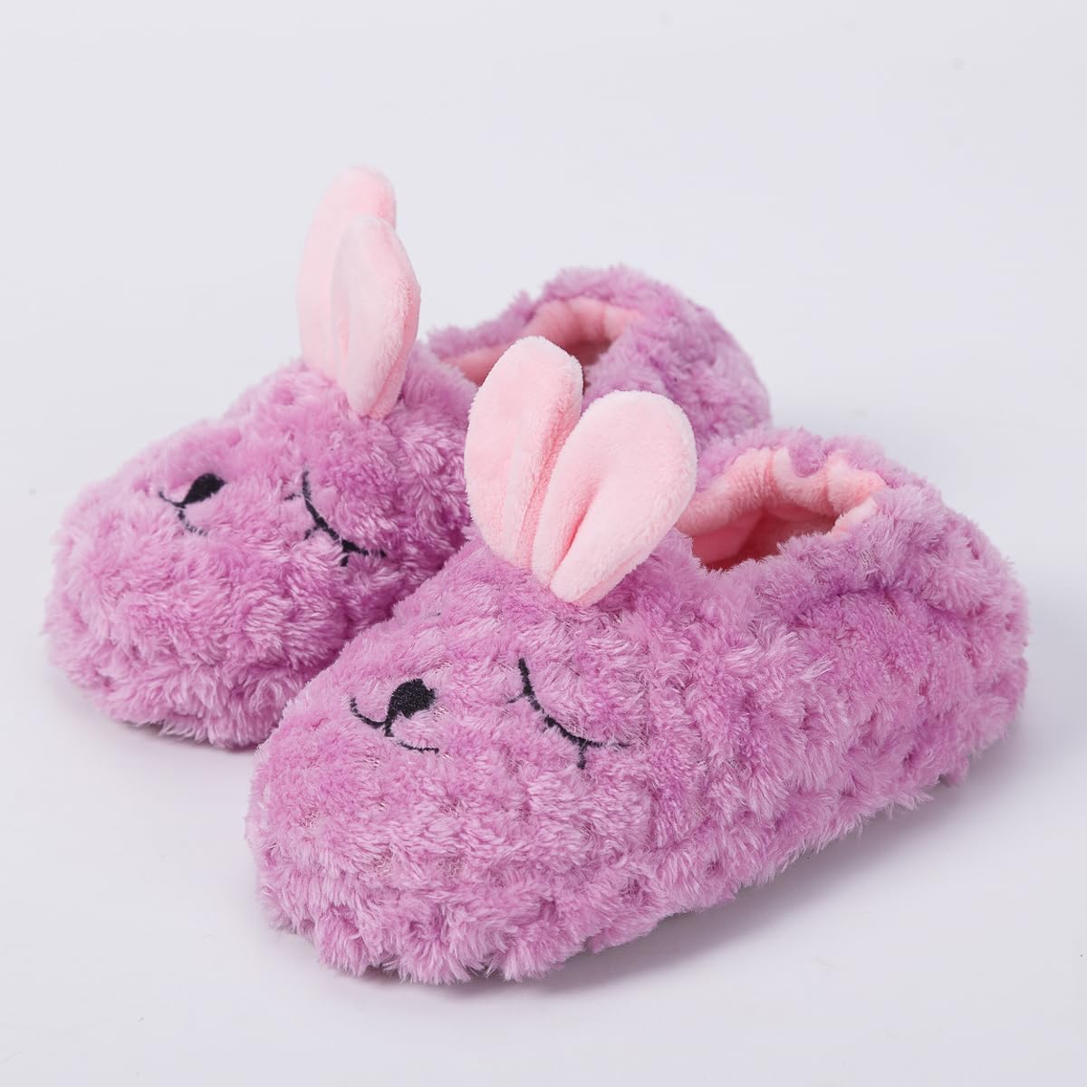 Baby Girl's Premium Soft Plush Slippers Cartoon Warm Winter House Shoes