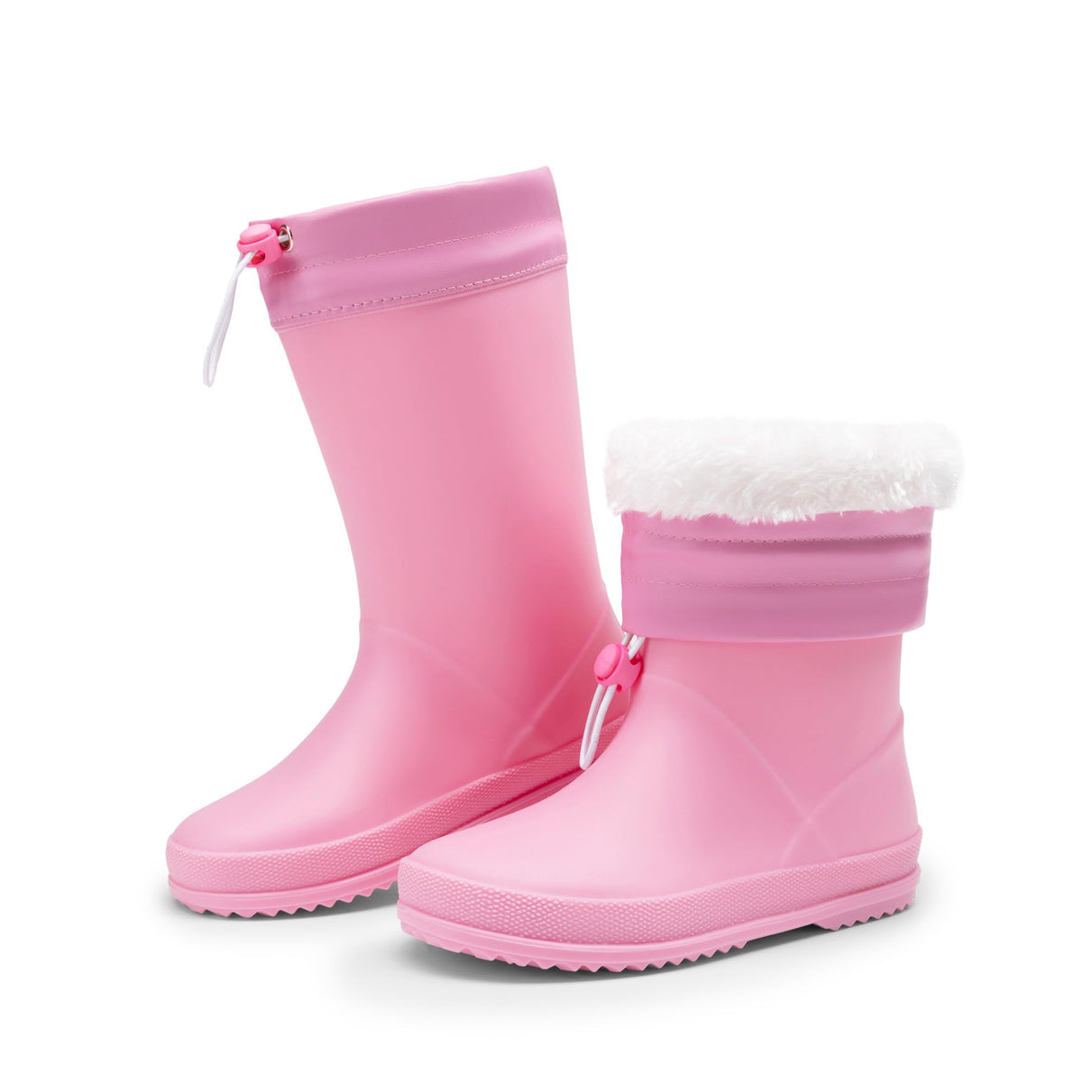 DREAM PAIRS Kids Waterproof Drawstring Rain Boots
