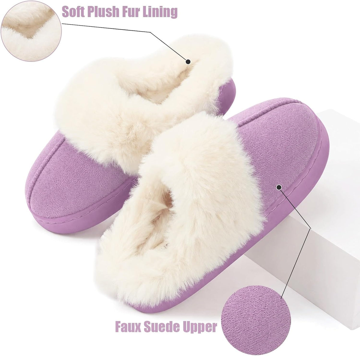 Dokela Kids Slippers Girls Boys Fuzzy Slippers House Shoes