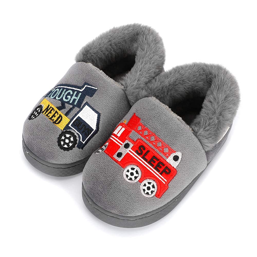 ESTAMICO Girls Boys Plush Warm Slippers