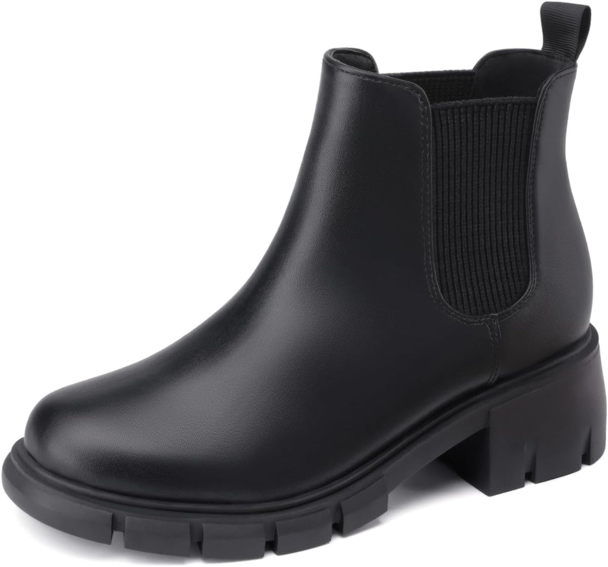 Athlefit Girls Ankle Boots Kids Chunky Chelsea Booties