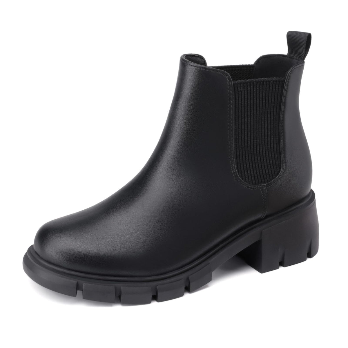 Athlefit Girls Ankle Boots Kids Chunky Chelsea Booties