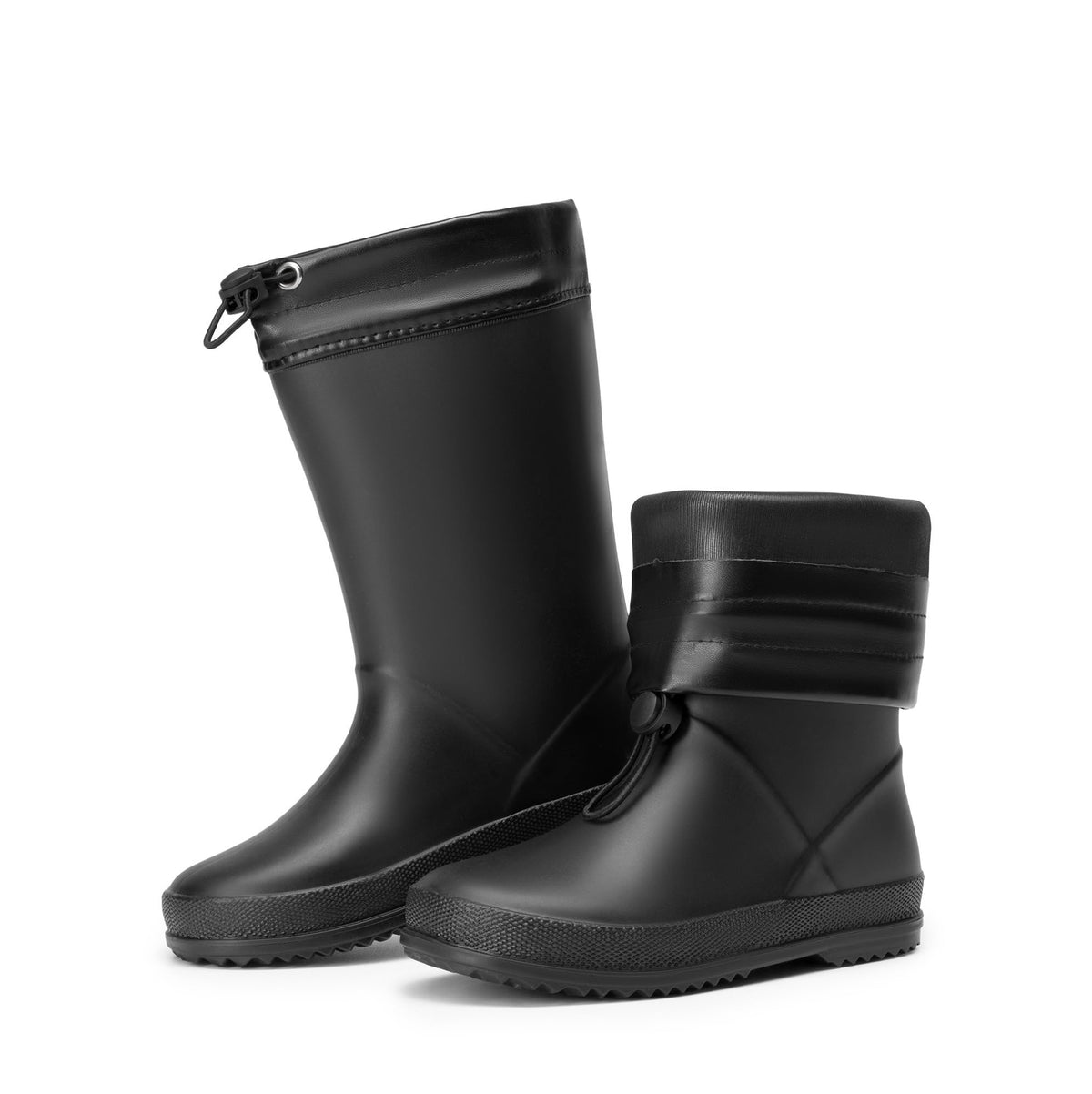 DREAM PAIRS Kids Waterproof Drawstring Rain Boots