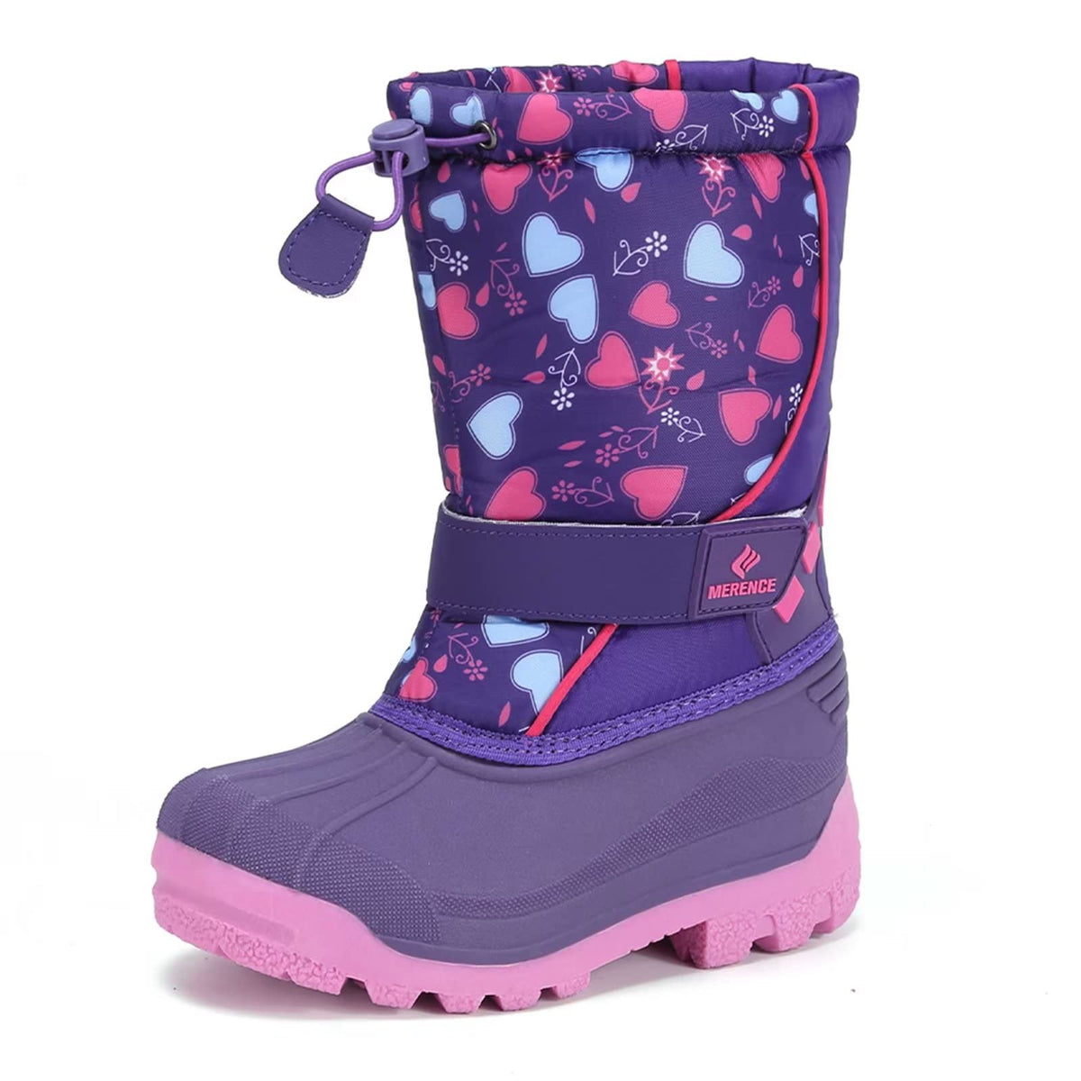 CIOR Kids Waterproof Winter Snow Boots,Warm Fur Lined
