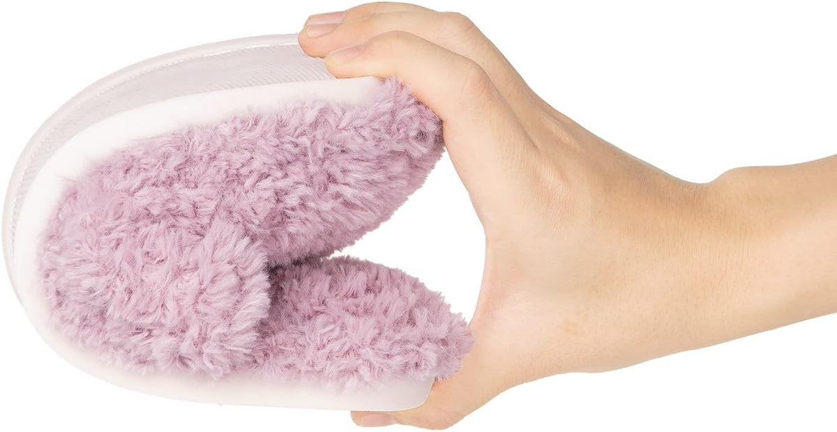 Dokela Fuzzy Kids Slippers Girls Boys Cozy House Slippers