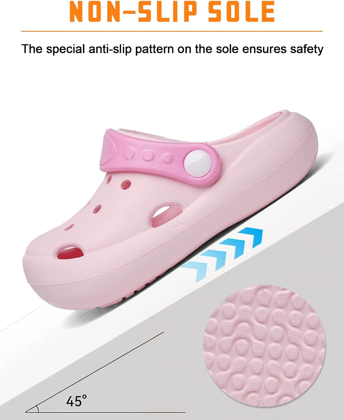 Toddler Kids Clogs Boys Girls Slip on Slides Sandals Children Summer Beach Pool Outdoor Water Shoes Shower Slippers