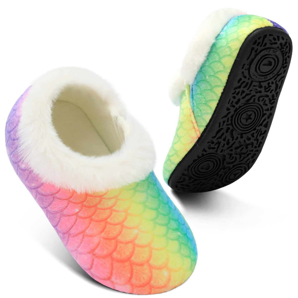 Centipede Demon Toddler Slippers for Boys Girls Slip on Kids Baby Toddlers House Shoes Lightweight Barefoot Furry Sock Shoes Indoor Outdoor Warm Walking Shoes
