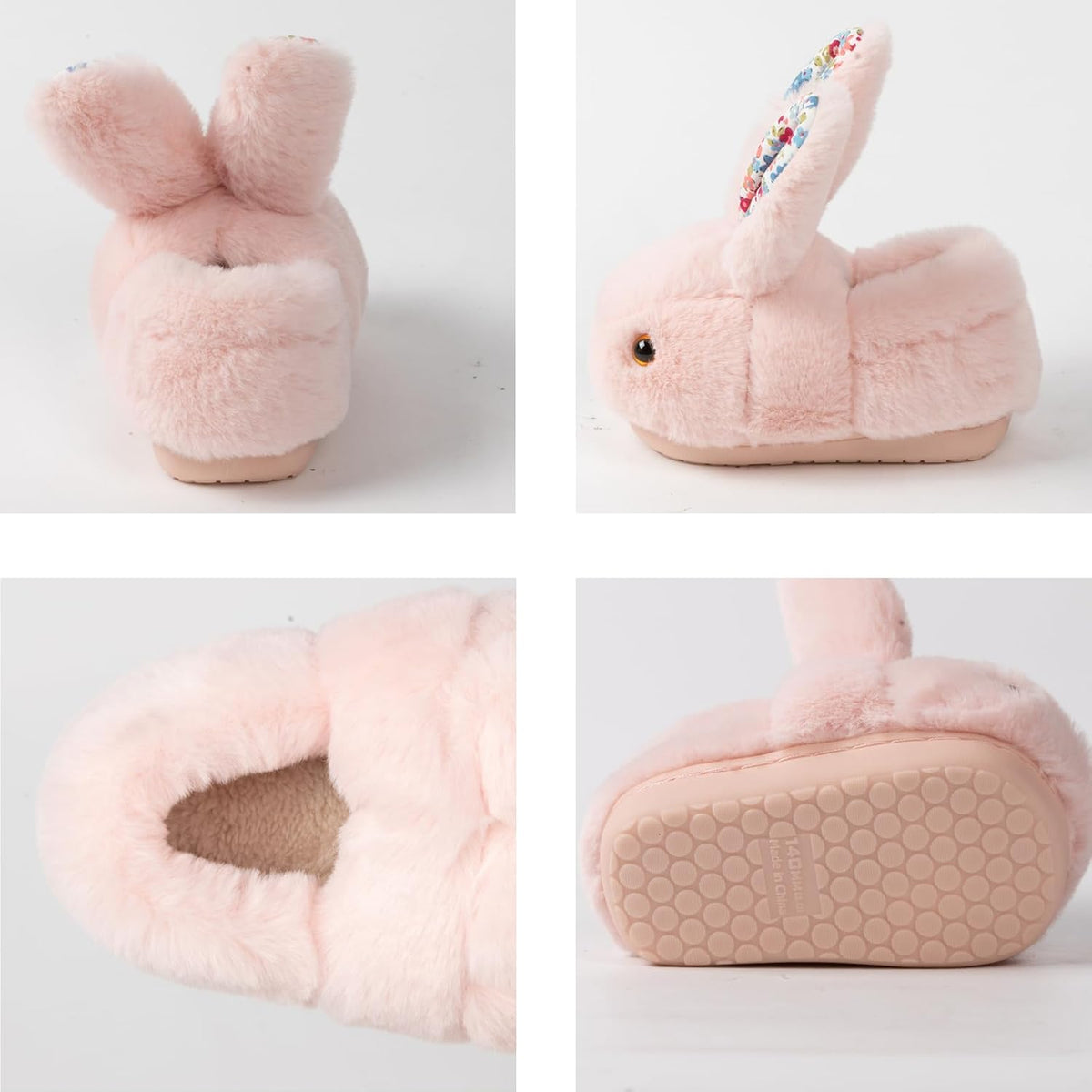 Toddler Bunny Slippers for Girls Boys Plush House Shoes Little Kid/Big Kid