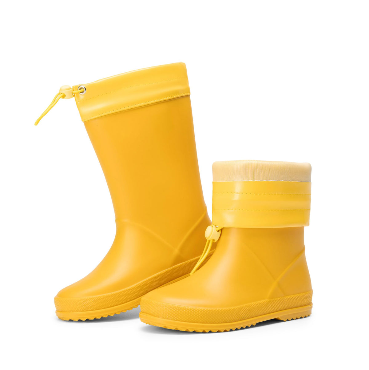 DREAM PAIRS Kids Waterproof Drawstring Rain Boots