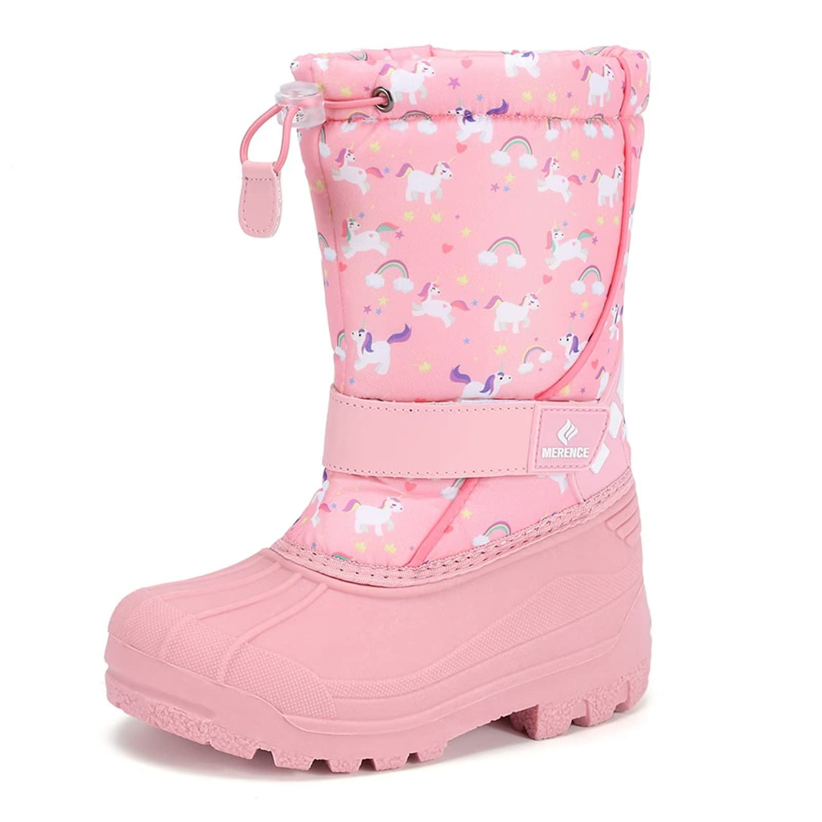 CIOR Kids Waterproof Winter Snow Boots,Warm Fur Lined