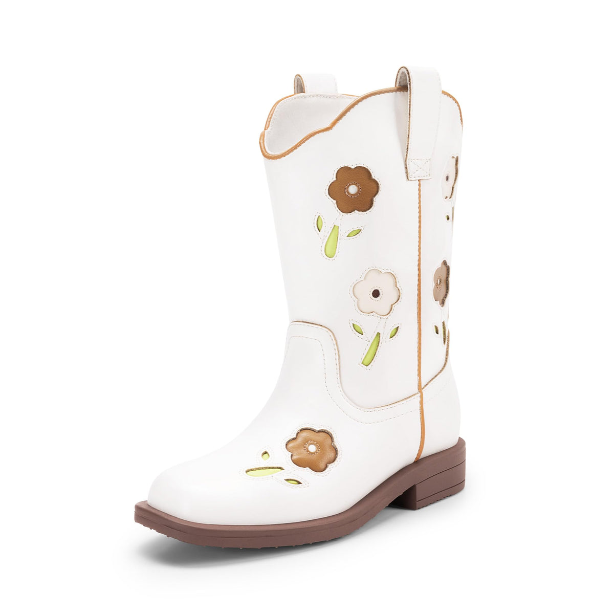 DREAM PAIRS Girls Cowboy Cowgirl Boots
