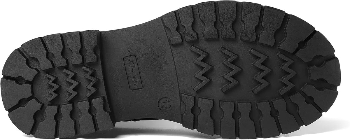 K KomForme Girls Glitter Ankle Boots Kid Combat Shoes With Side Zipper