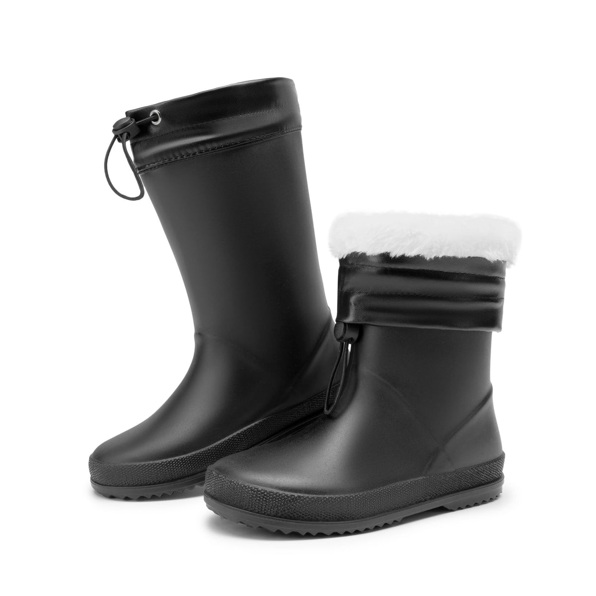 DREAM PAIRS Kids Waterproof Drawstring Rain Boots
