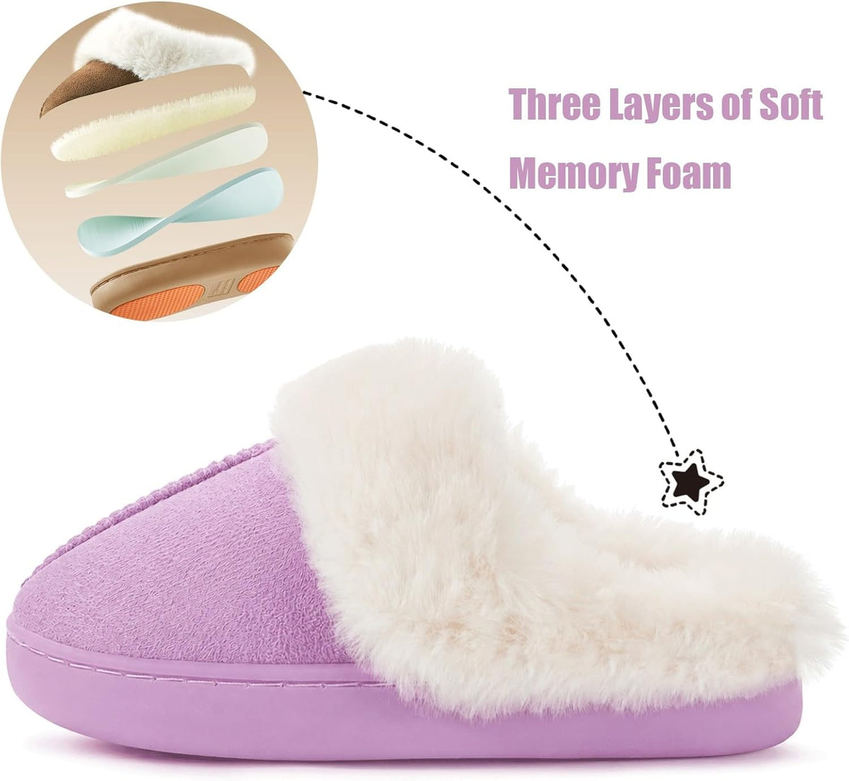 Dokela Kids Slippers Girls Boys Fuzzy Slippers House Shoes