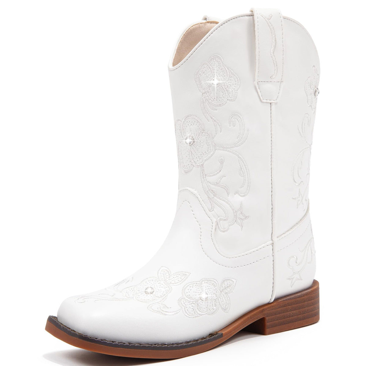 Motasha Girls Cowboy Boots Western Floral Little Big Kids Cowgirl Boots