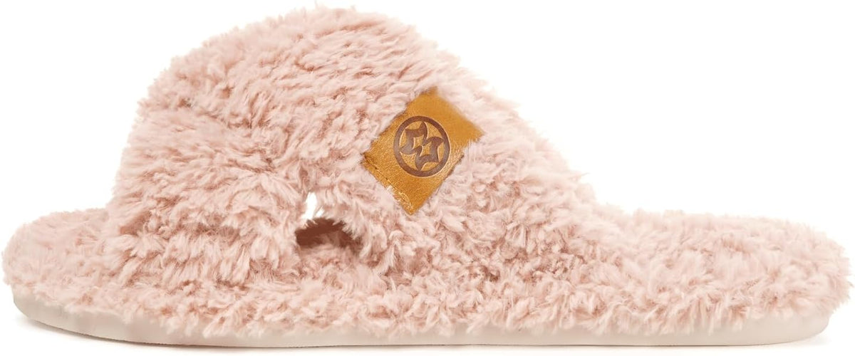 Dokela Fuzzy Open Toe Slippers for Kids Girls Boys House Slipper