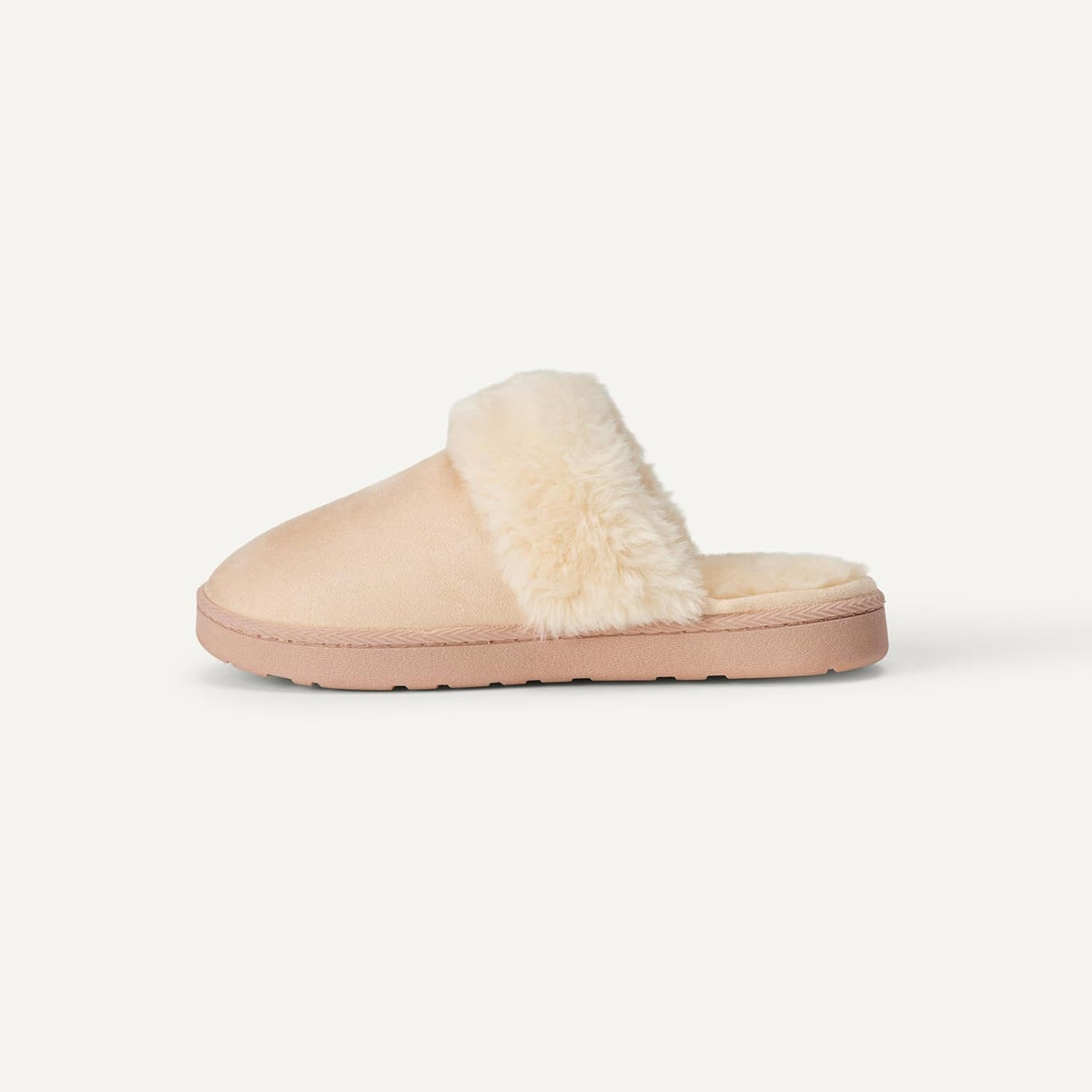 Amazon Essentials Girls' Cozy Faux Fur Trim Slippers