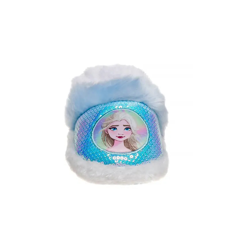 JOSMO KIDS Toddler Girls' Frozen Character-Inspired House Shoes Slippers - Elsa and Anna Plush, Lightweight, Warm, Soft Aline Design, Blue/Purple (Sizes 5-12), Character-Inspired Slippers